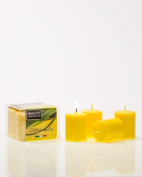 Immagine di 4 CANDELE 4X5 CITRONELLA IN ASTUCCIO