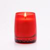 Candela Manteca n09 cera vegetale accesa