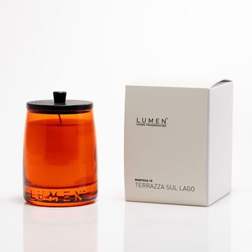 candela Manteca n.15 con coperchio legno
