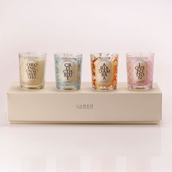 Lumen gift box 4 mini candele Aura